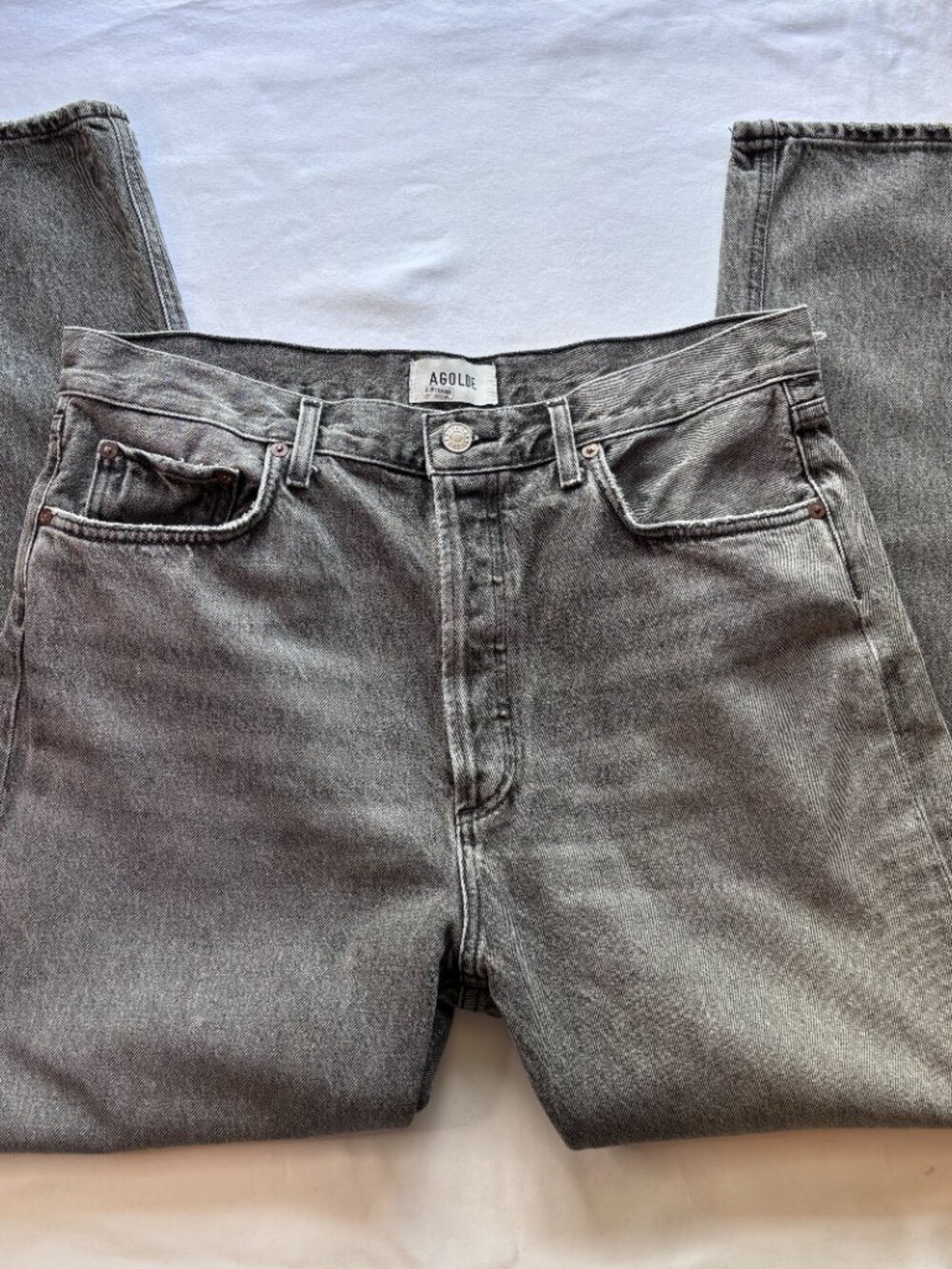 AGOLDE 90s Pinch Waist Crop Jeans Audit Wash Size 31